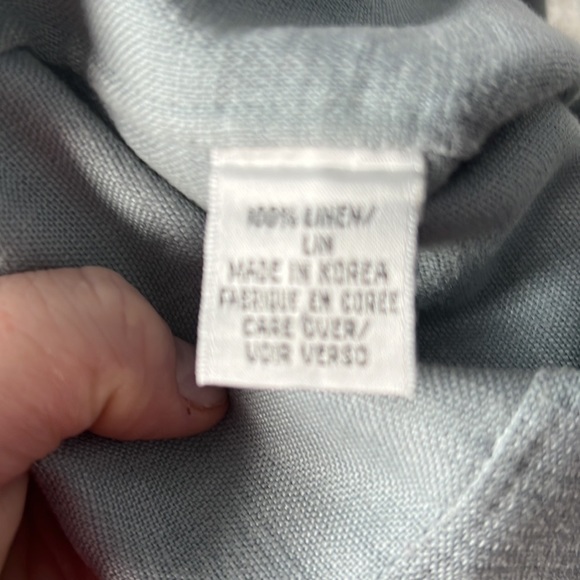 Linen Sky Blue unlined Suit dress - Picture 6 of 8